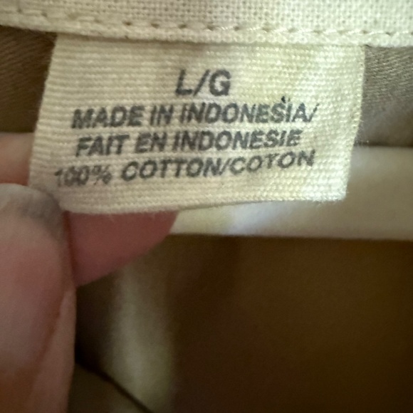 Vintage Denim Supply Ralph Lauren Tan Twill Safari Field Shirt Size Large - Picture 11 of 12